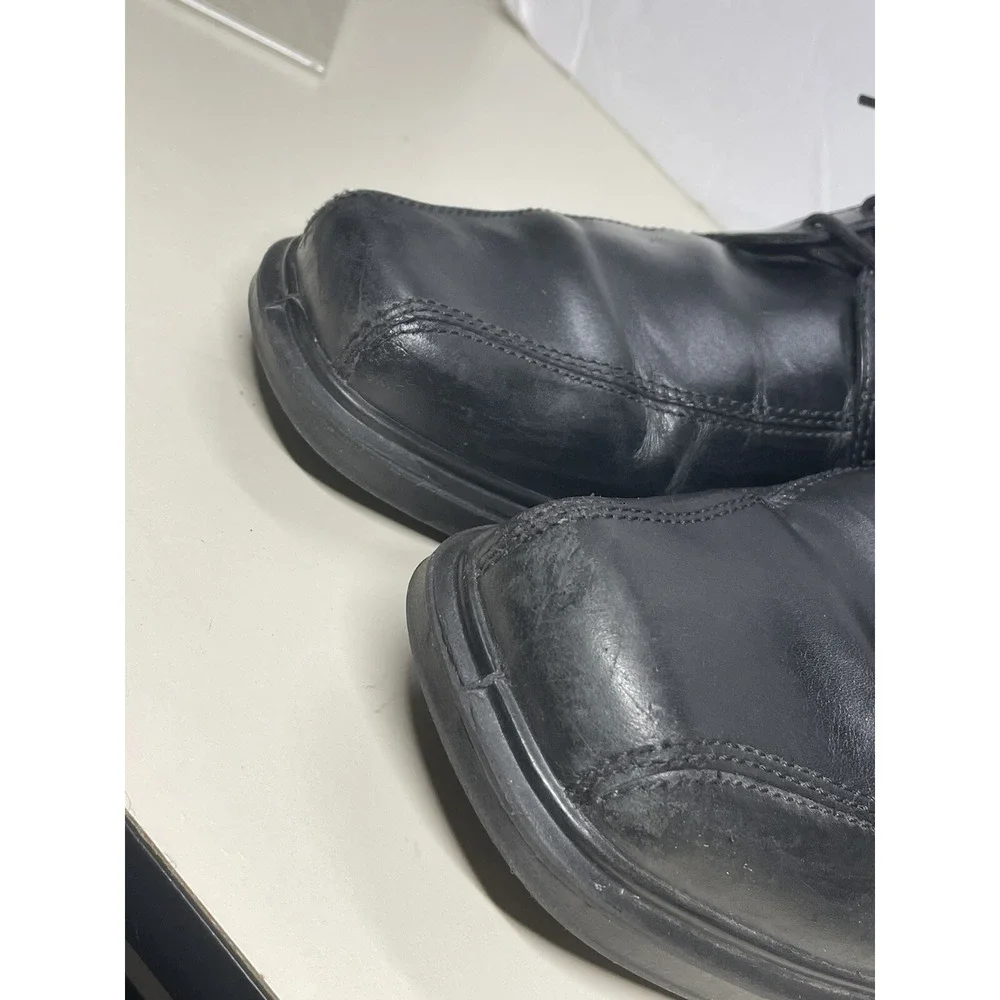 ECCO Men's Dress Shoes Size EU 47 US 13 Leather Black lace up